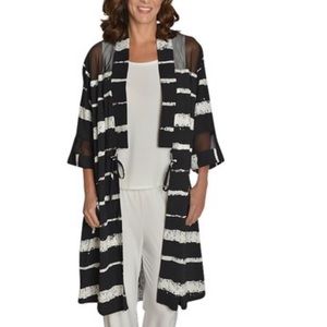 IC by Connie K | Silky Kimono Duster | B&W